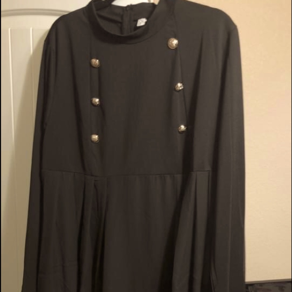 Kiana Hi/Lo Military Style 2X top